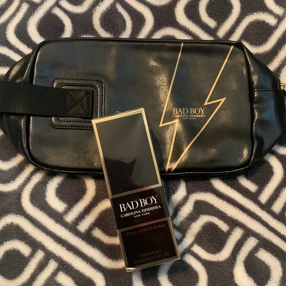 Carolina Herrera Other - Carolina Herrera Bad Boy Shower Gel & Bag